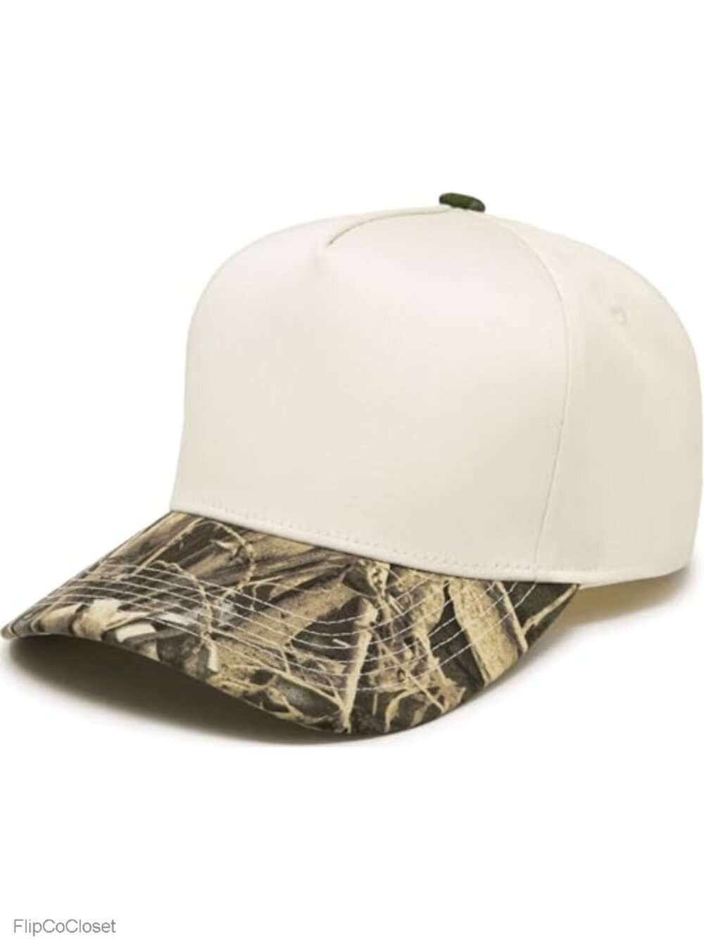 Trucker Snapback Hat Retro Two-Tone Cotton Blend Adjustable